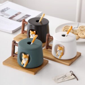 Cute Dog Mug With Spoon