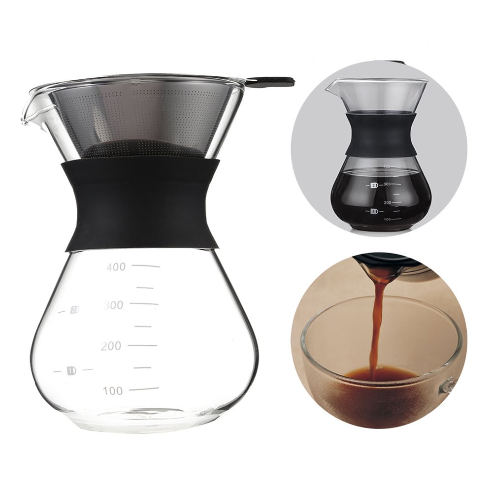 Paperless Pour Over Coffee Dripper With Reusable Stainless Steel Coffee Filter - Image 2