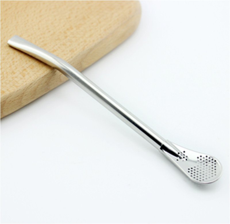Stainless Steel Straw/Stirrer Spoon - Image 2