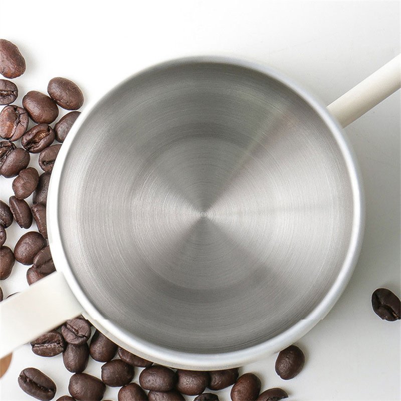 Wooden Handle Stainless Steel Coffee Hand Brew Pot - Image 2