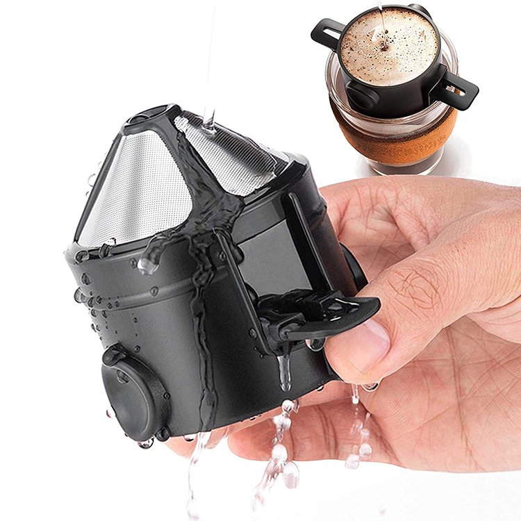Coffee Filter Telescopic Drip Stainless Steel Coffee Filter Reusa ble - Image 4