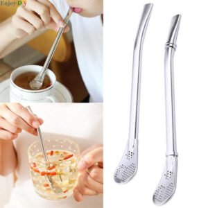 Stainless Steel Straw/Stirrer Spoon